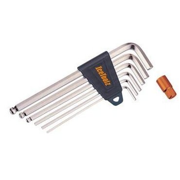 Ice Toolz 2-8Mm Hex Key Wrench Set 4/5/6Mm Ball Ended(10)