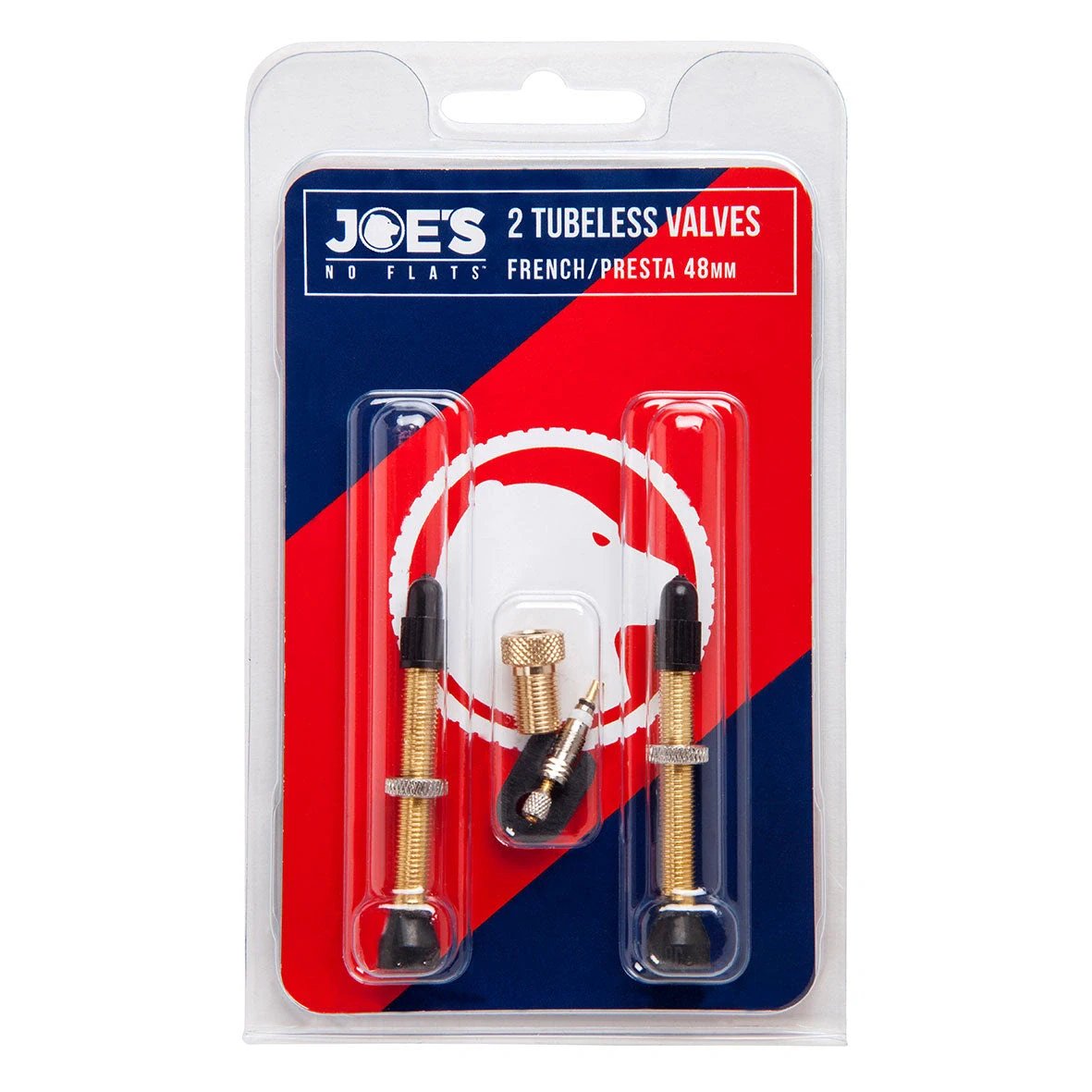 Joes-No-Flats Pv Twin Pack 48Mm Tube Valves & Accessories