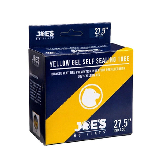 Joes-No-Flats Yellow Tube 27.5 Pv Self Sealing Tube For Mountain Bikes