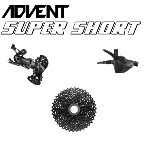 MICROSHIFT Groupset Super Short ADVENT MTB 1x9 Speed 11-38T - Clutch
