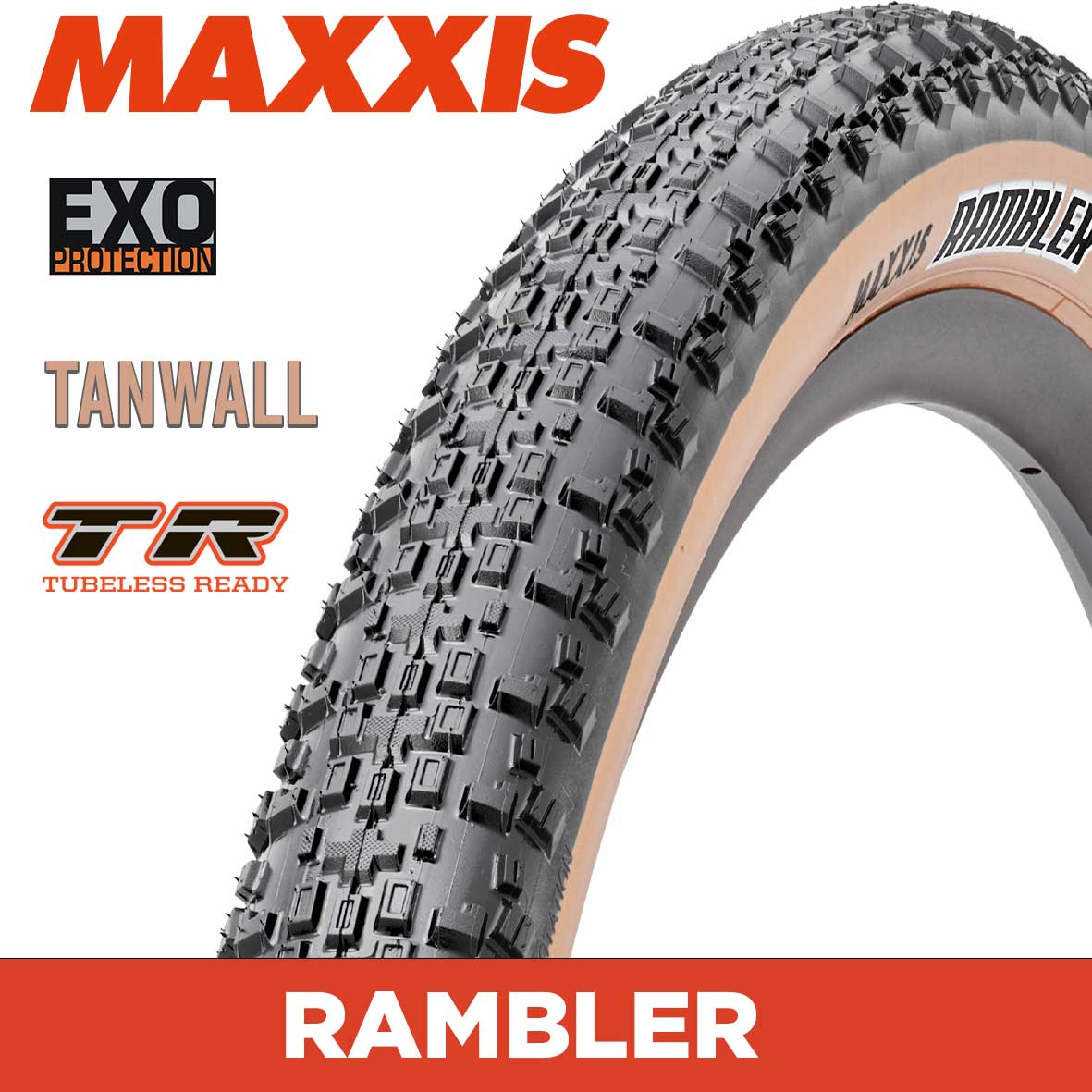 Maxxis Rambler 700 X 45 Exo Tr Tw Gravel Tyres