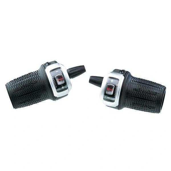 Microshift 3X8 Twist Shifters - 8 Speed Bicycle Gear Shifter