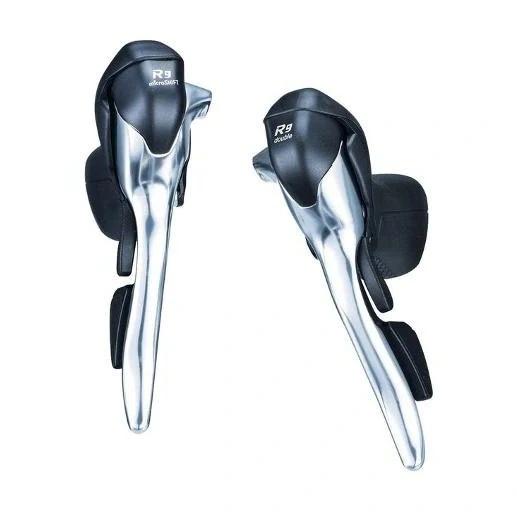 Microshift R9 2X9 Speed Control Levers - Silver Shifters