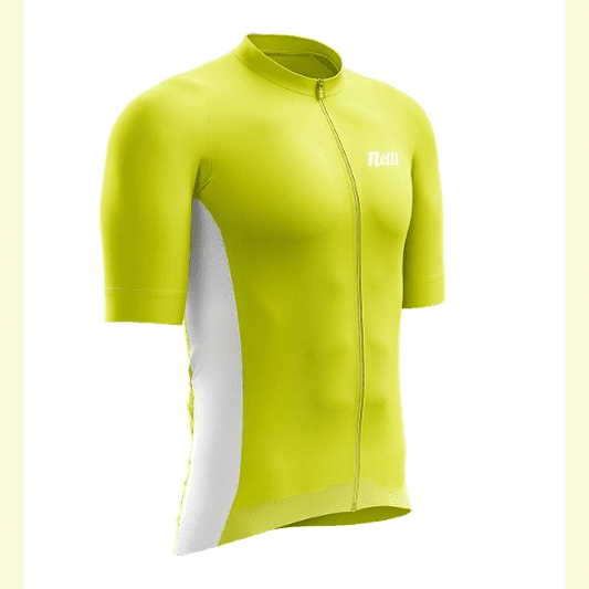 Netti Cruze Men'S Yellow/White Large Cycling Jersey