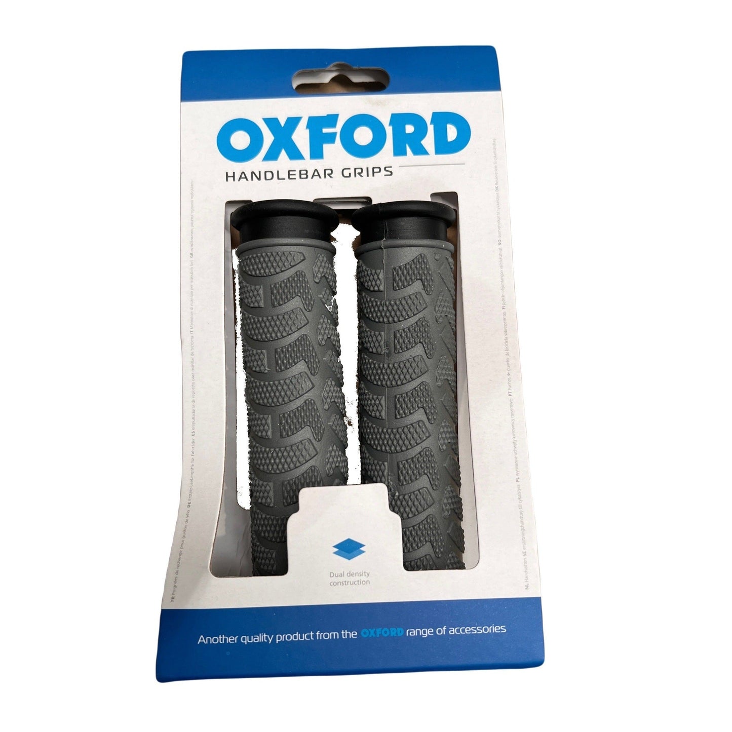 Oxford Dual Density MTB Grips - Closed End, 130mm Grey