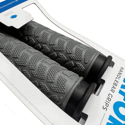 Oxford Dual Density MTB Grips - Closed End, 130mm Grey