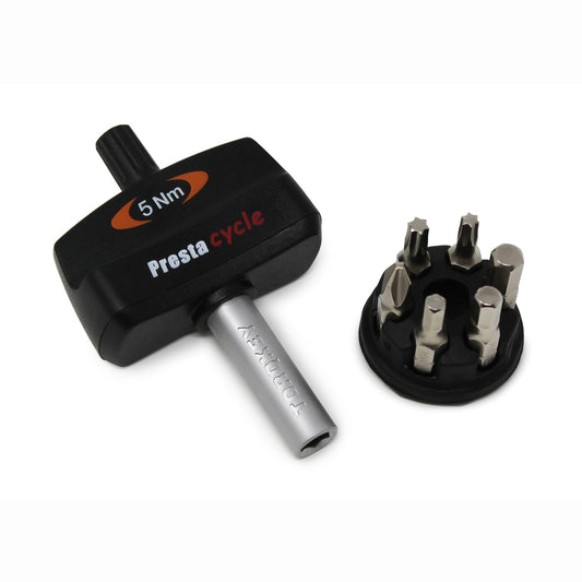 Prestacycle Mini TorqKeys 5Nm Torque Tool Set with 6 Bits & Holder