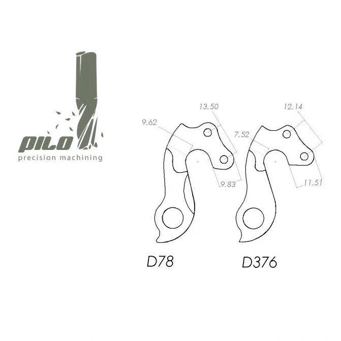 Pilo D78 Derailleur Hangers - Replacement Parts For Bike Gears