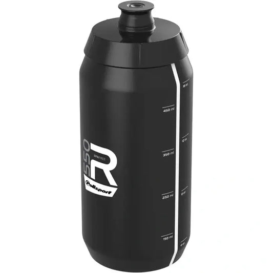 Polisport Black Professional Water Bottle - 550ml Capacity