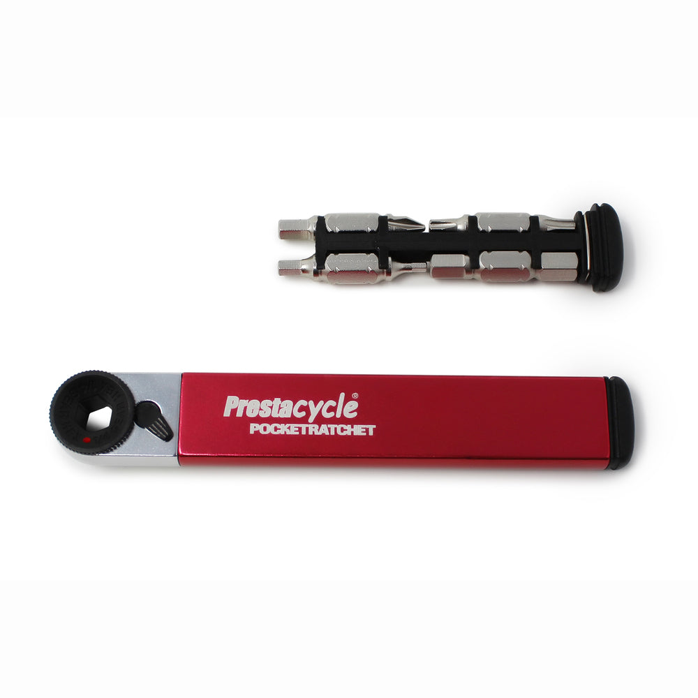 Prestacycle PocketRatchet Multi-Tool with 8 Bit Sizes