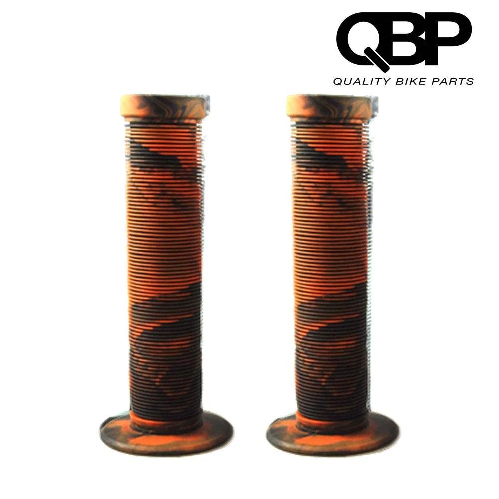 Qbp Candy Sticks Black Orange Flatbar Grips & Accessories