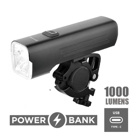 Qbp Chaser 1000 Lumen Front Bike Lights - High Visibility Cycling Safety