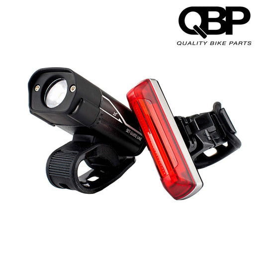 Qbp Chaser420 Front Lights Combo Set - Bright Led Bike Headlight Kit