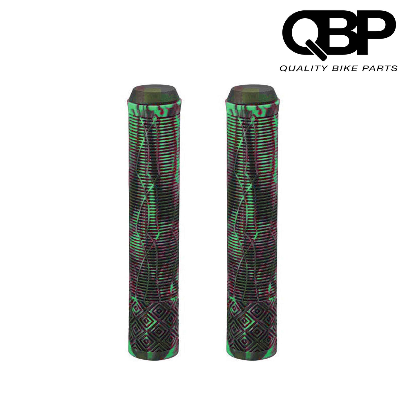 Qbp Grip Scooter 162Mm Green Black Flatbar Grips & Accessories