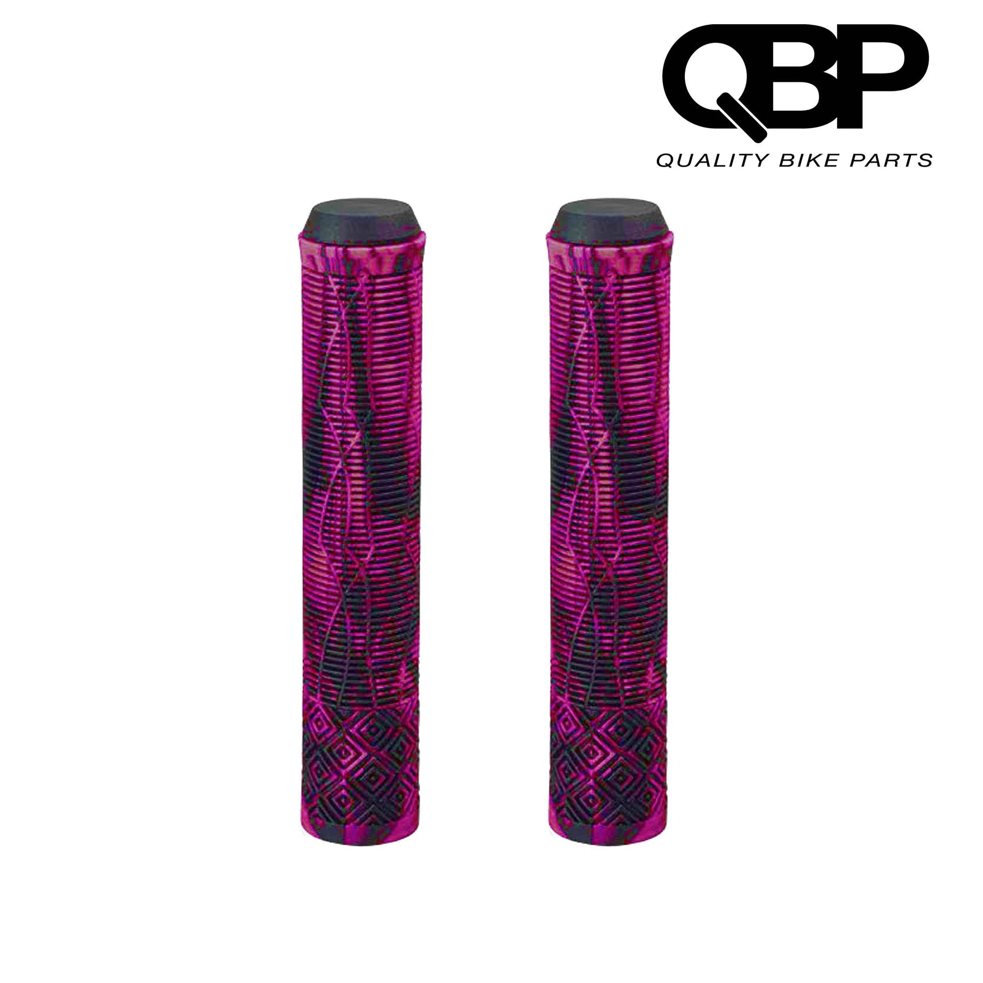 Qbp Grip Scooter 162Mm Pink Black Flatbar Grips & Accessories