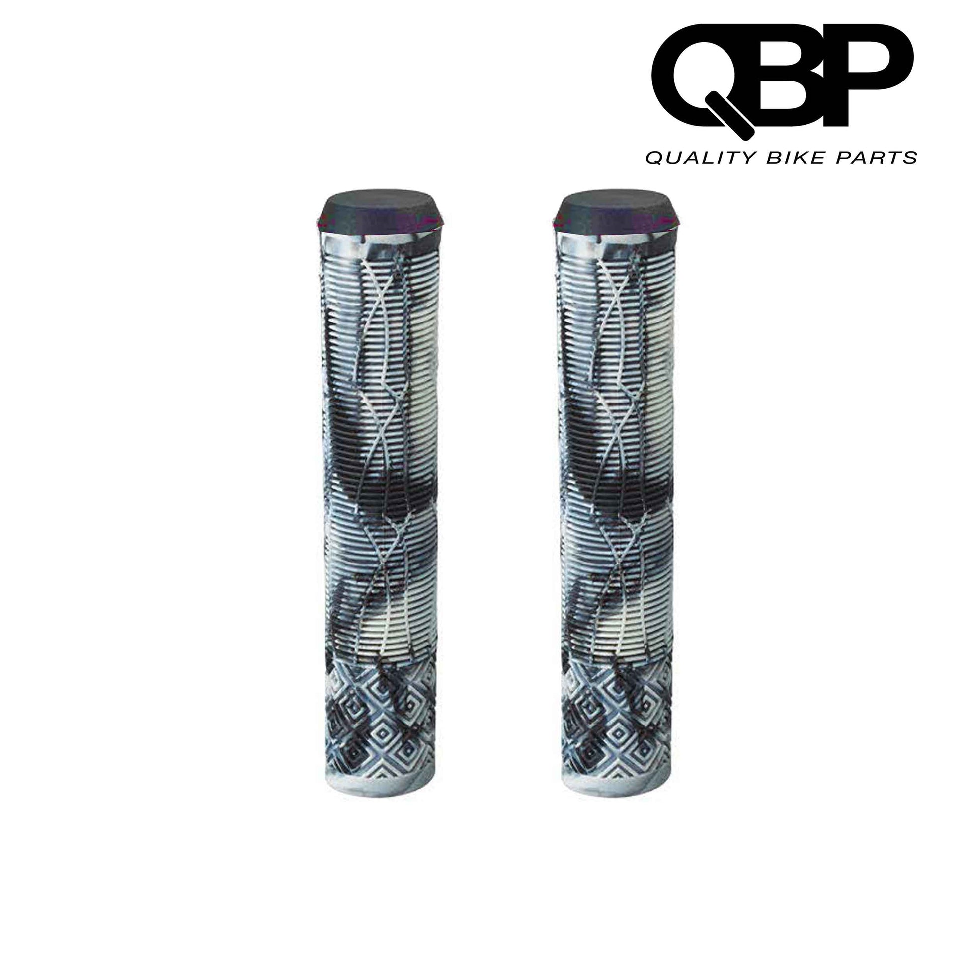 Qbp Grip Scooter 162Mm White Black Flatbar Grips & Accessories