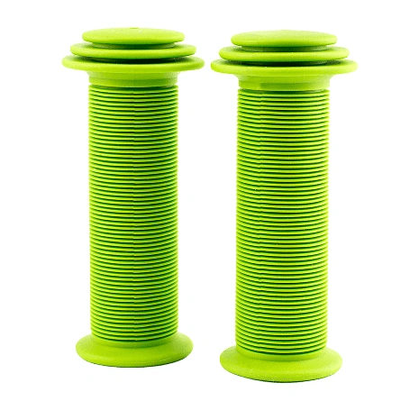 Qbp Kids Grips 100Mm - Green Flatbar Grips For Children