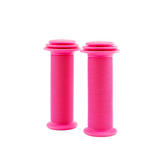 Qbp Kids Grips 100Mm - Pink Flatbar Grips For Children