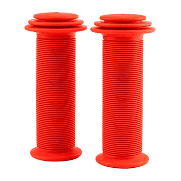 Qbp Kids Grips 100Mm - Red Flatbar Grips For Children