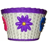 Qbp Kids Purple Flower Basket - Baskets & Parts – Bike Blvd