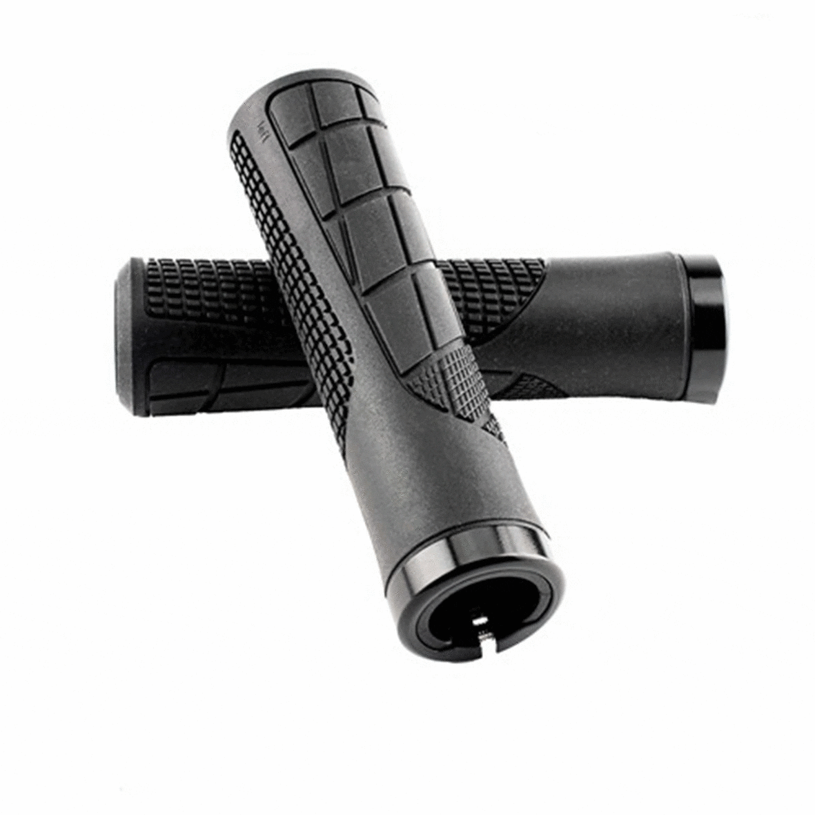 Qbp Lock-On Grips Black Flatbar Grips - Durable & Comfortable