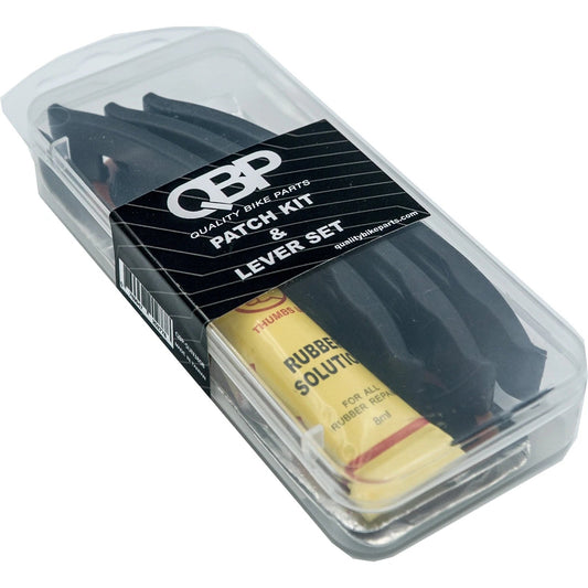 Qbp Tyre & Tube Repair Kit With Patch Kit And Lever Set