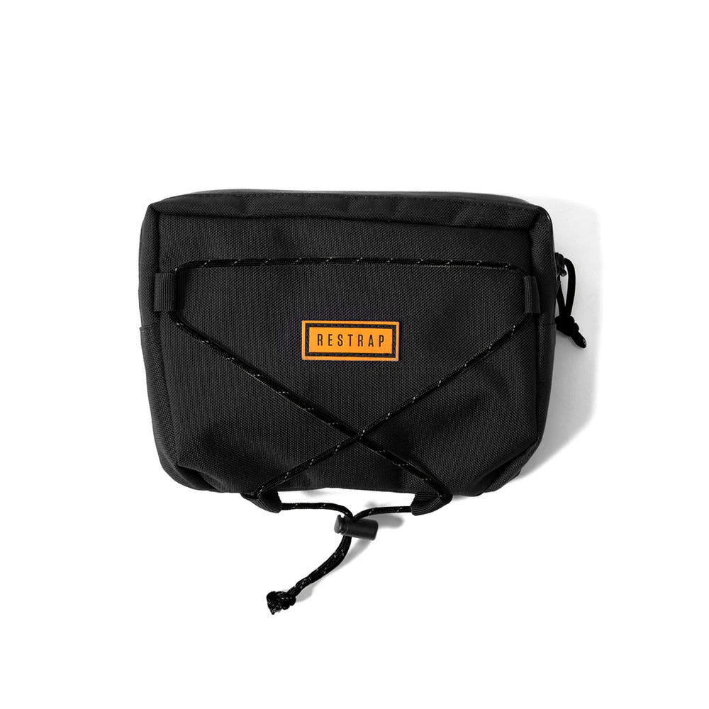 Restrap Small Food Pouch Black/Orange Bike Bag