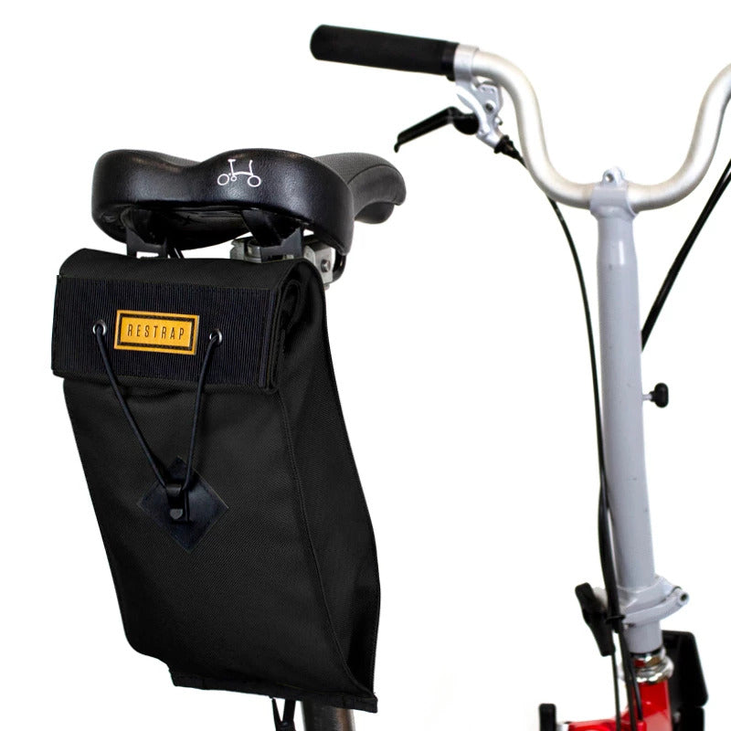 Restrap City Saddle Bag Large Black for Folding Bikes