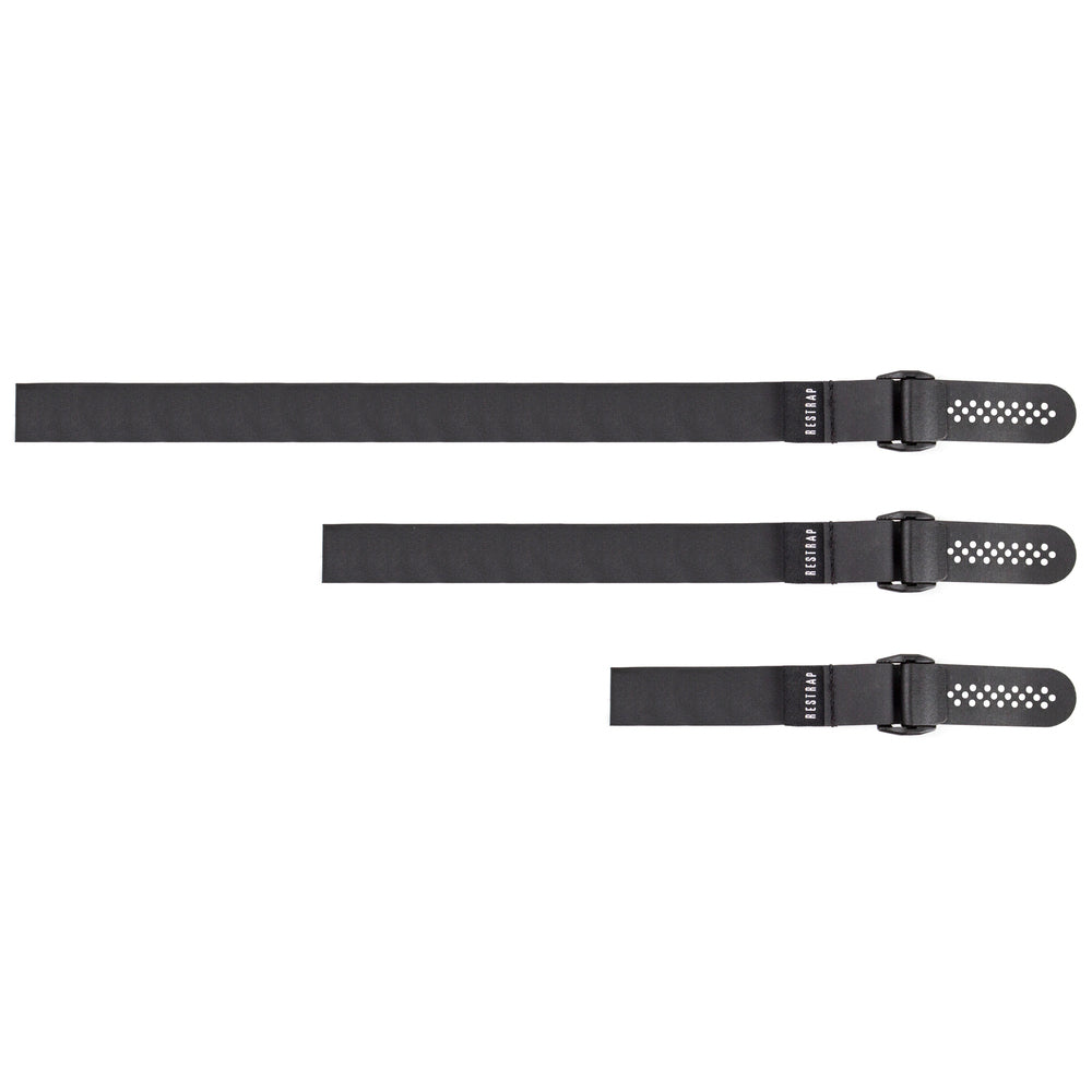 Restrap Fast Strap Set Black - Mixed Sizes for Bike Bags