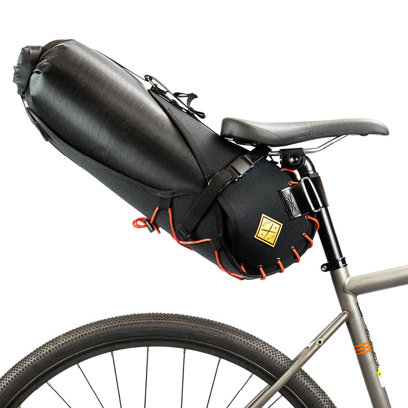 Restrap Saddle Bag + Dry Bag 14L Black/Orange Bikepacking