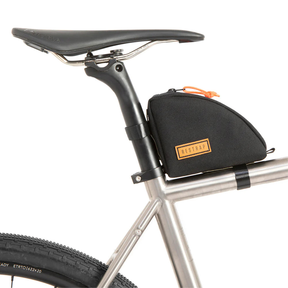 Restrap Rear Top Tube Bike Bag - Black