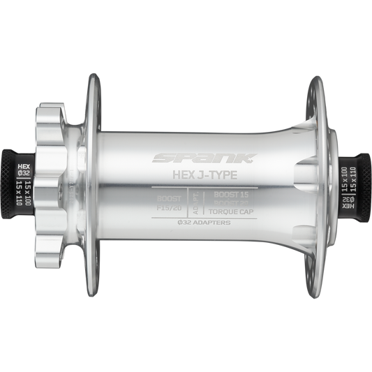 Spank Hex J-Bend Boost Front Hub 32H Silver