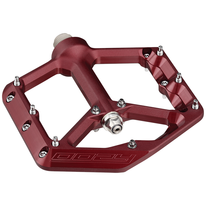 Spank Oozy 9/16" Flat Pedals Red