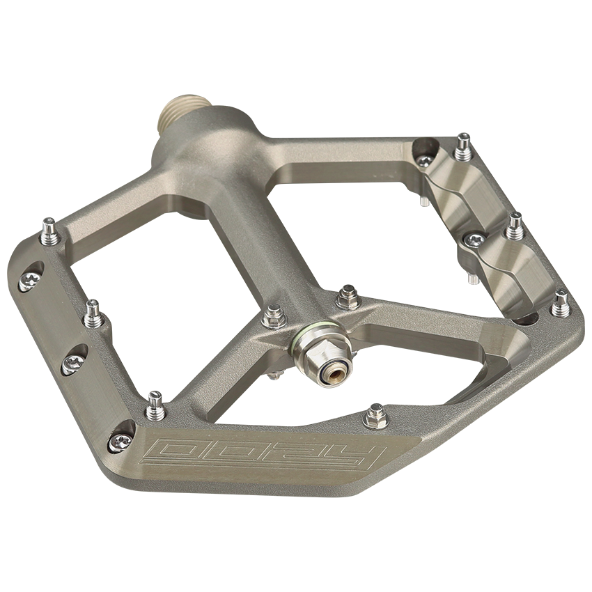 Spank Oozy Gun Metal Mountain Bike Flat Pedals