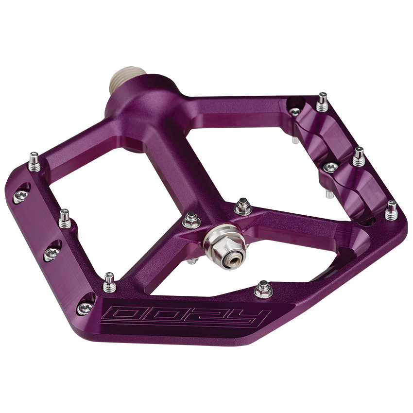 Spank Oozy Purple Flat Bike Pedals