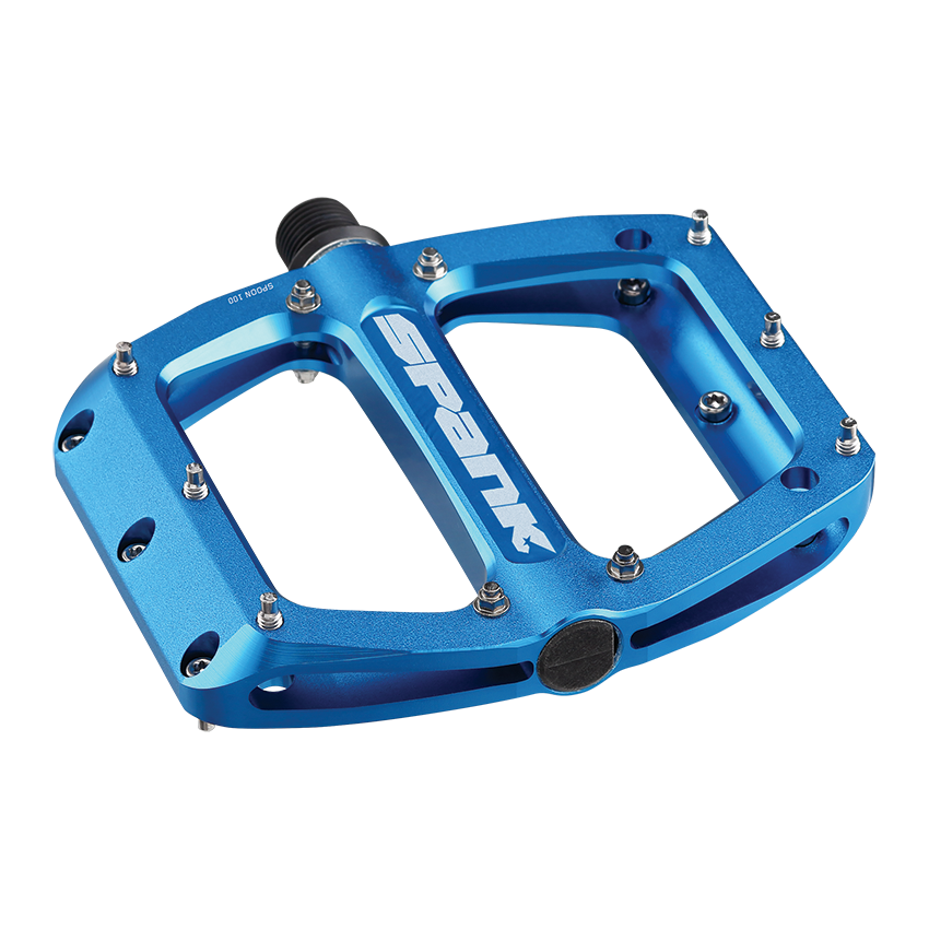 Spank Spoon 110 Large Flat Pedals Blue