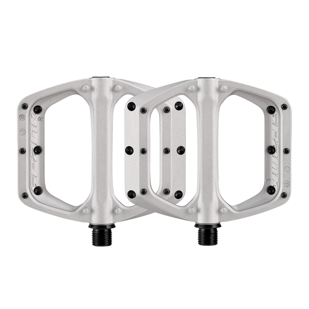 Spank Spoon DC Flat Bike Pedals Silver