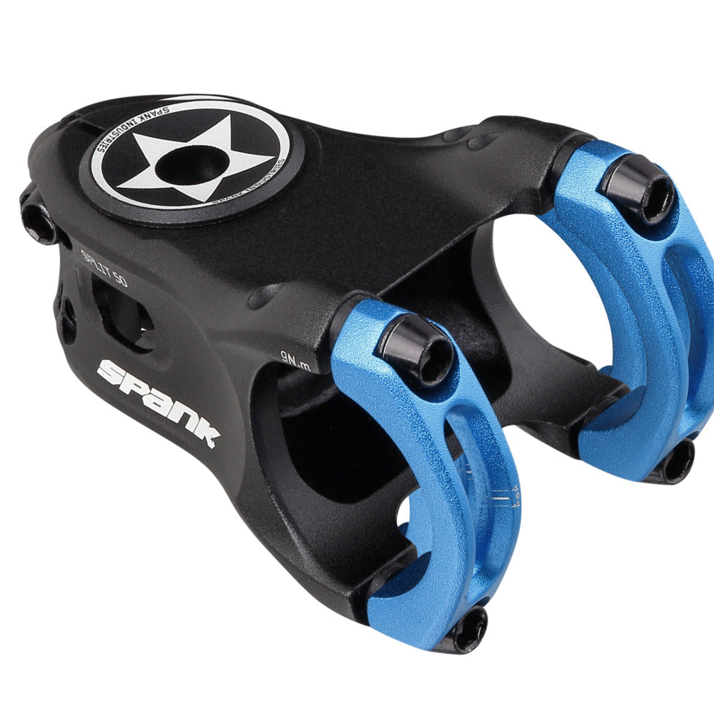 Spank Split 35 Stem 50mm Blue Bike Component