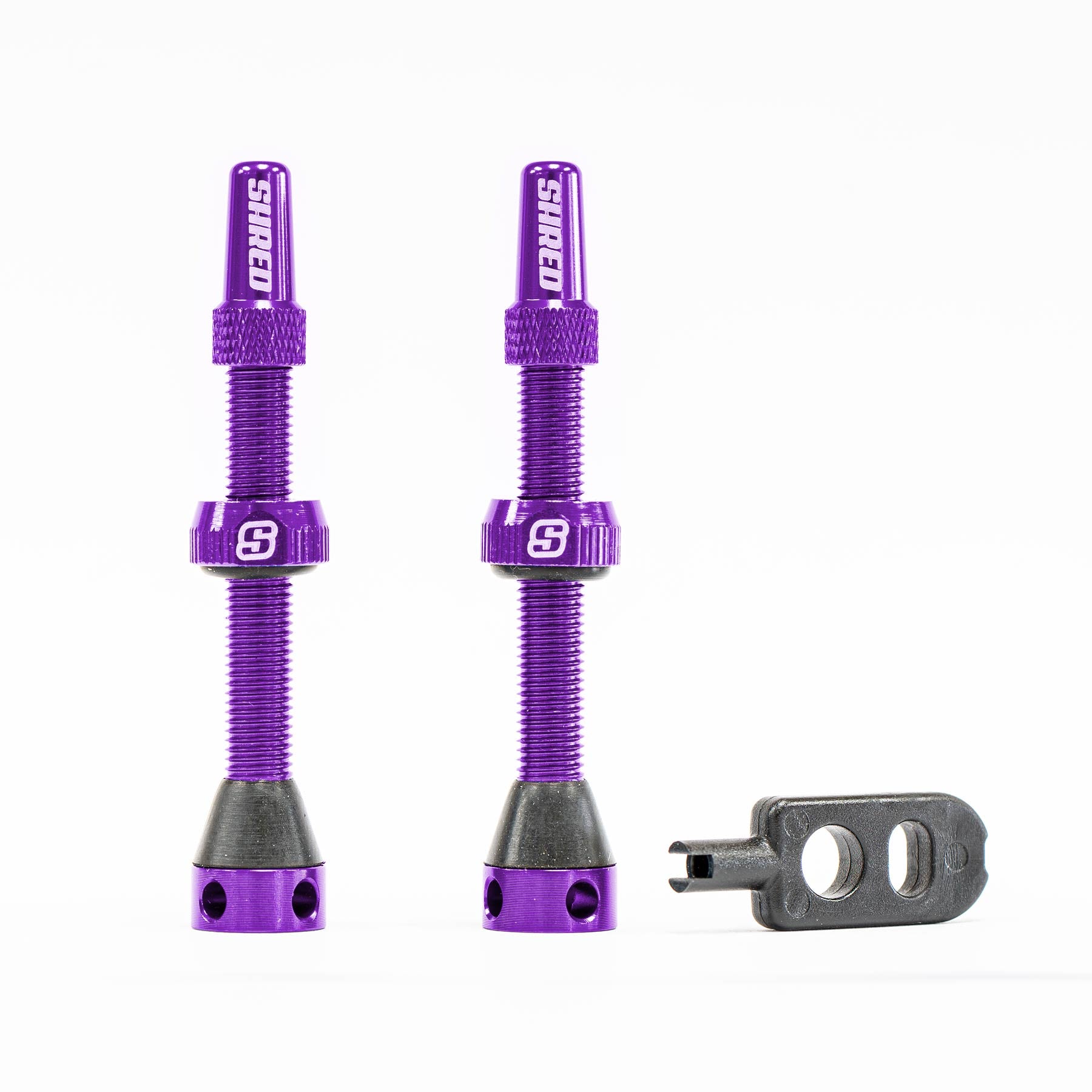 Shred Tubeless Valves Set - 50mm Purple