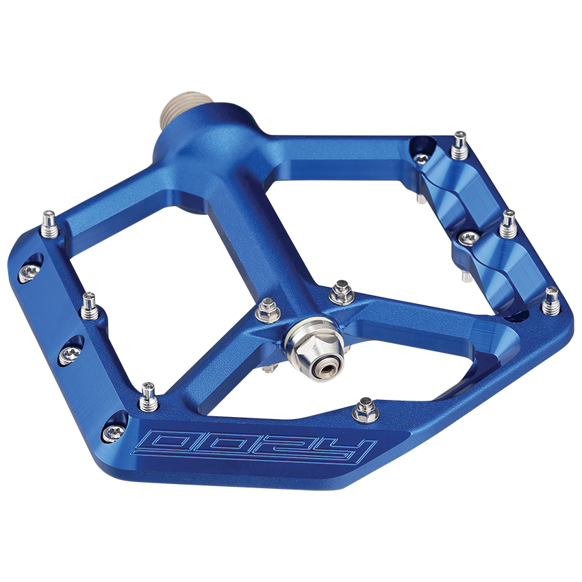 Spank Oozy Blue Flat Bike Pedals