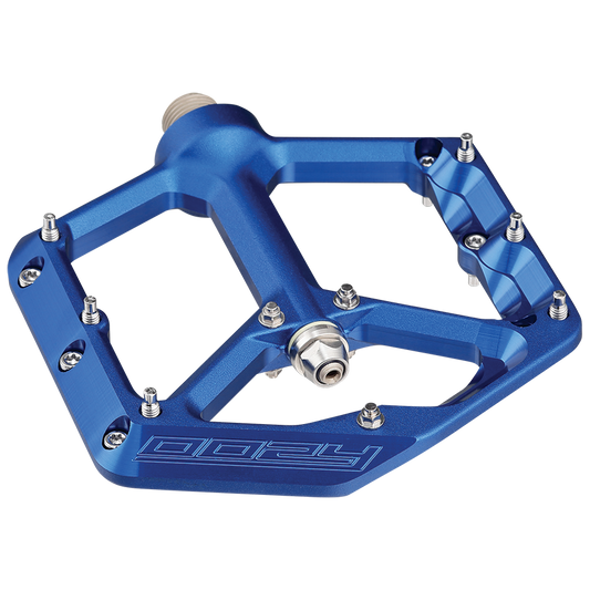 Spank Oozy Blue Flat Bike Pedals