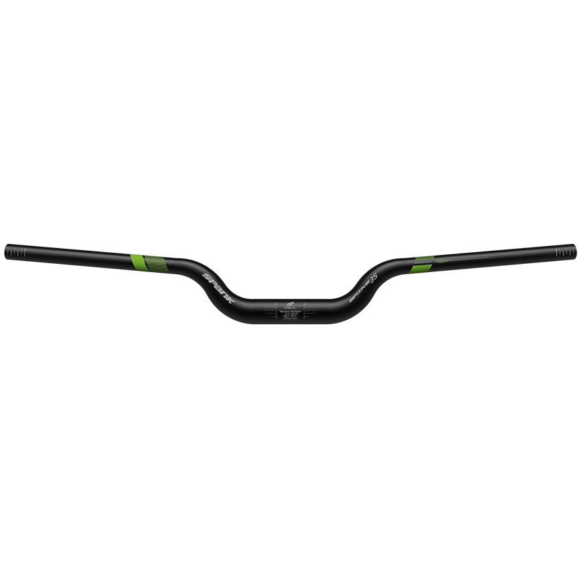 Spank Spike 35 Vibrocore 60mm Rise Handlebar Black/Green