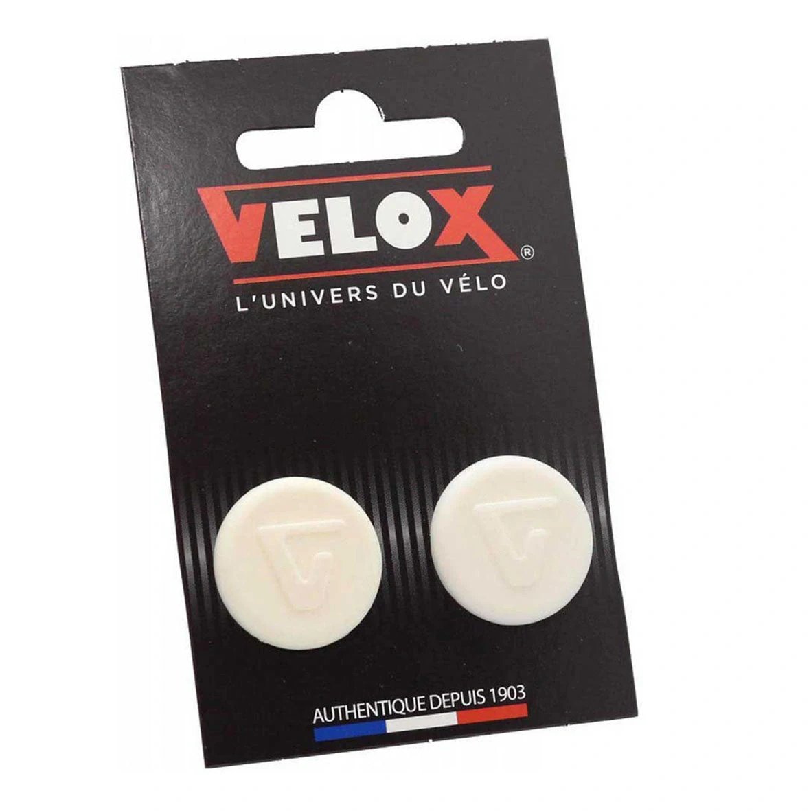 Velox Handlebar End Plugs White Grips Accessories