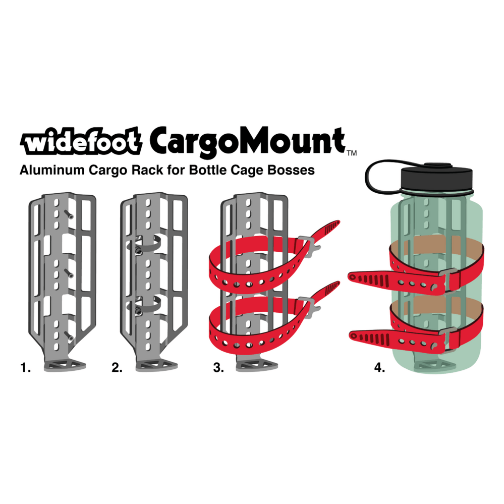 WideFoot USA Cargo Mount Cage - Silver