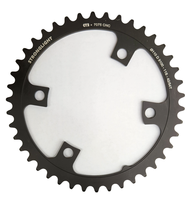 STRONGLIGHT Shimano - alike Ultegra FC-R8000 Road Chainring - 11 Speed 110 BCD, Inner 42 54 4 Arms