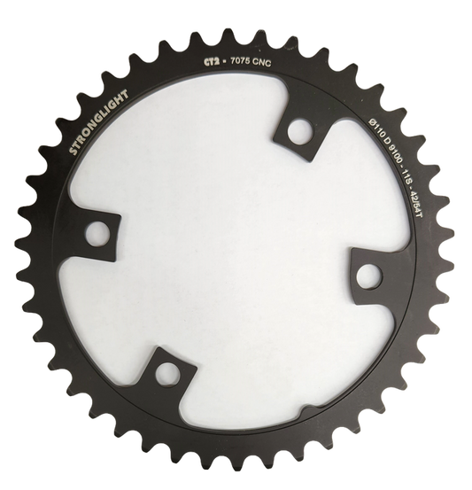 STRONGLIGHT Shimano - alike Ultegra FC-R8000 Road Chainring - 11 Speed 110 BCD, Inner 42 54 4 Arms