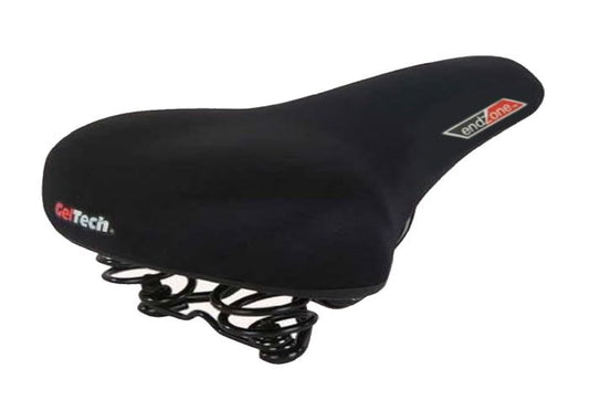 Velo MTB Saddle, Emerald Top, Gel Cushioning, Websprings, 280x195mm, Black