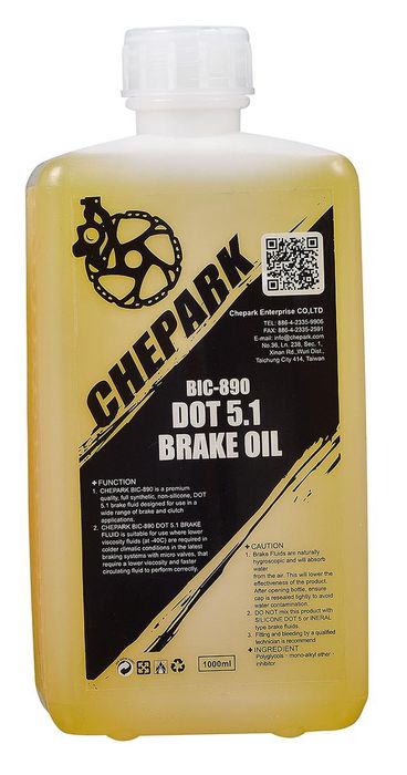 CHEPARK DOT 5.1 Brake Oil - 1000ml for DOT Hydraulic Disc Brakes