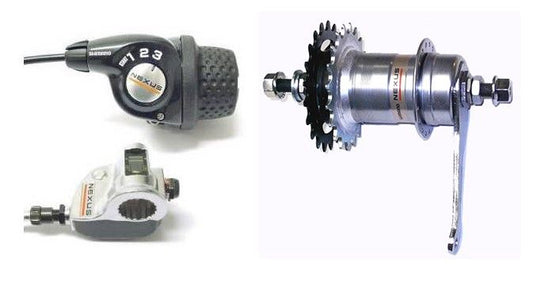 Gomier Trike Parts Shimano Nexus 3spd Coaster Hub With Double Flange sits mid frame incl shift kit