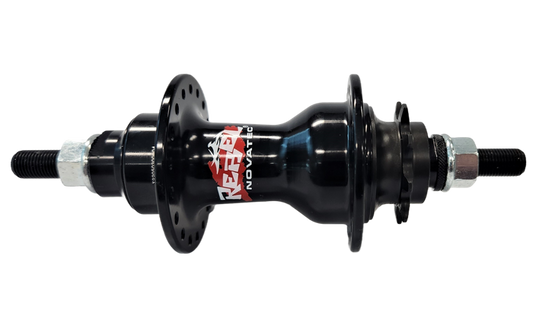 Novatec Hub 9T Driver Nutted Black 36H 4 sealed bearings OLD 110mm 3/8mm x 165mm axle